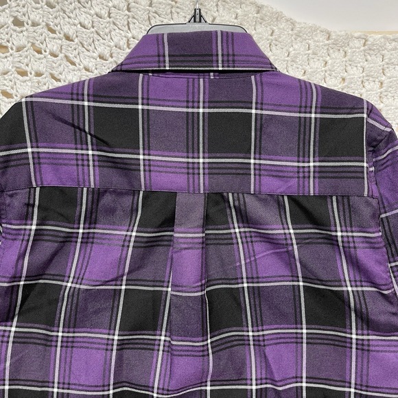 Dixxon Flannel Shirt Mens M Plaid Purple The Regan Limited Edition Long Sleeve - Picture 7 of 13